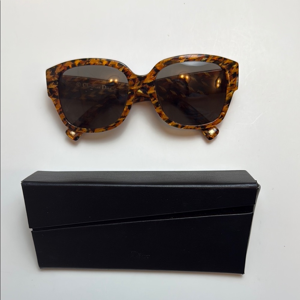 Dior‎ Tortoise Oversized Sunglasses